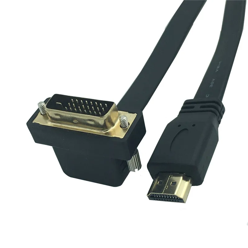 0,3 M DVI-D 24+1 Muž 90 Stupňov Pravý Uhol-HDMI Samec Kábel