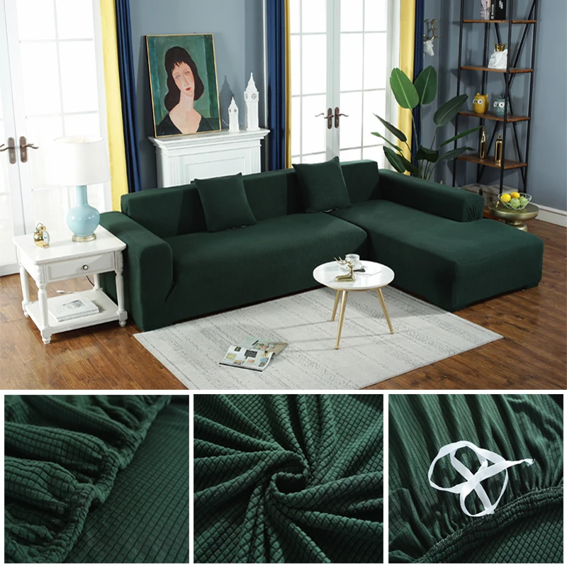 1/2/3/4 sídlo velvet elastické rohová sedačka kryt pre obývacia izba gauč kryt lakťovej opierky moderné L-shaped gauč kryt