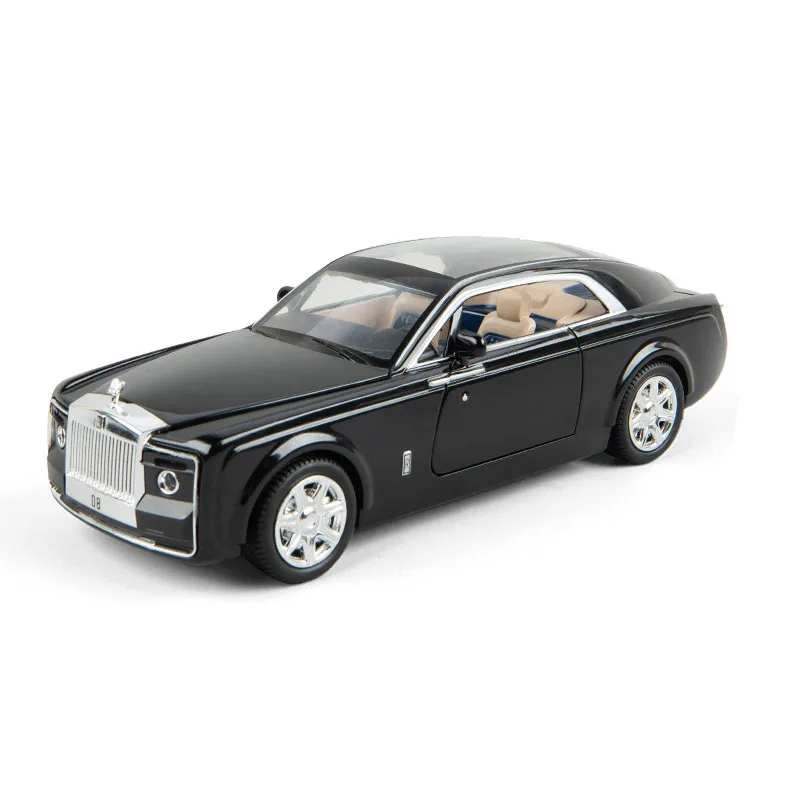 1:24 Rolls Royce Phantom Modelu Auta Zliatiny Diecast Hračky Zvuk, Svetlo, Vytiahnuť Späť Pre Deti Auto Dar, Zbierka Hračiek CT0049