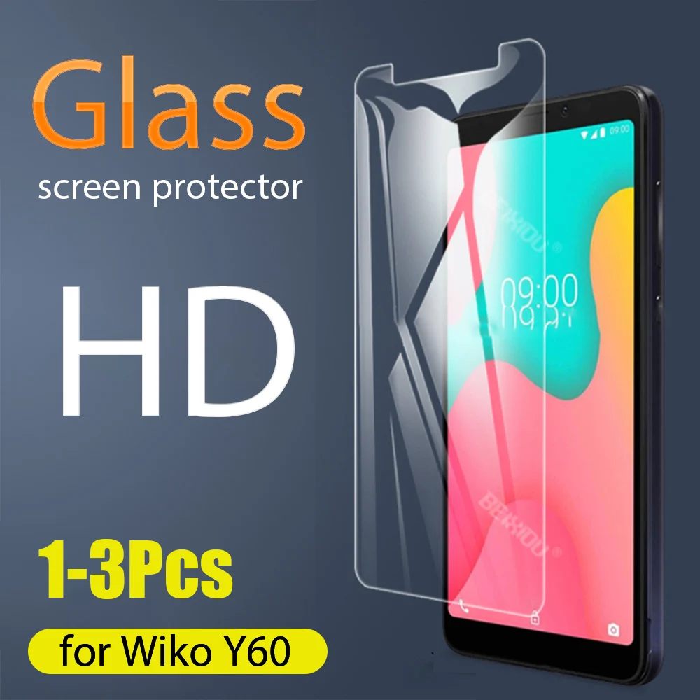 1-3 Ks Plné Tvrdeného Skla Pre Wiko Y60 Screen Protector 2.5 D 9h tvrdeného skla Wiko Y60 Ochranný Film