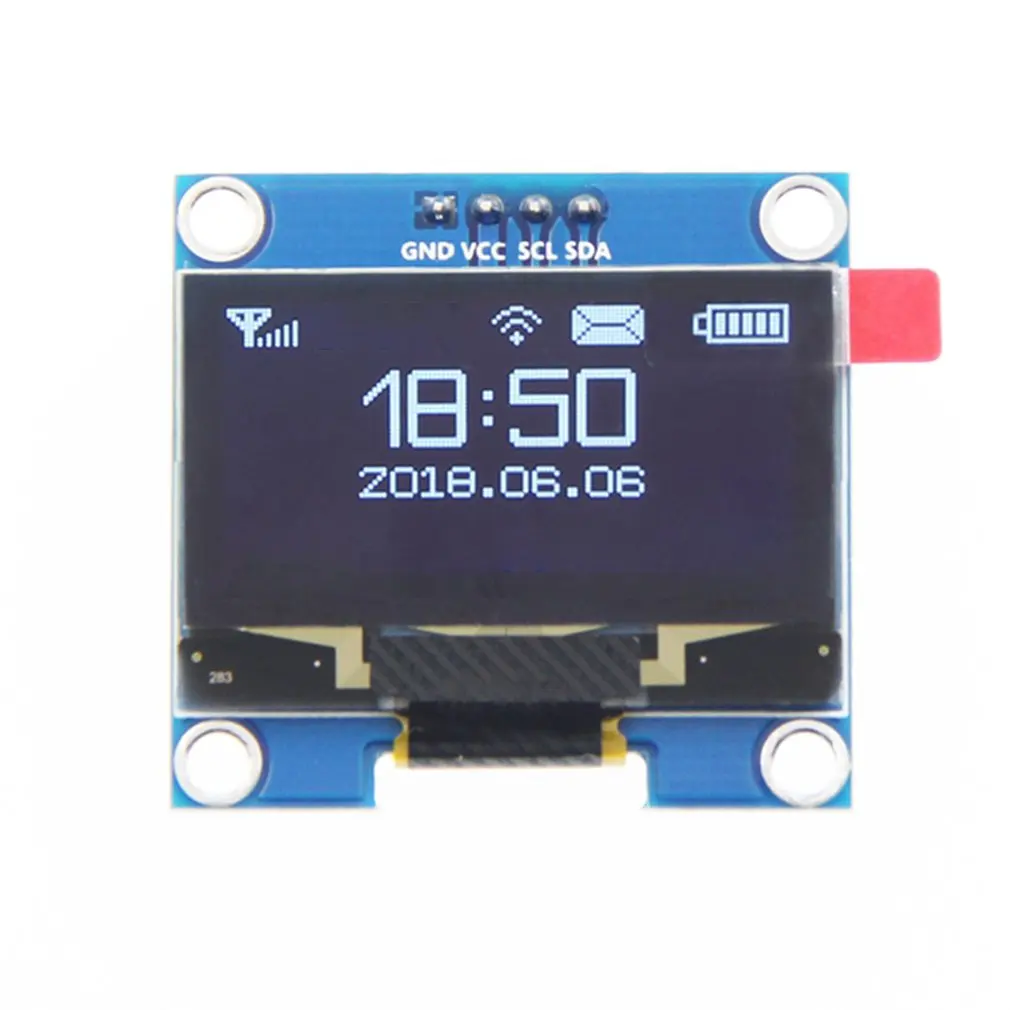 1.3 palcový OLED IIC GND LCD Rozlíšenie 128x64 1.3 palcový Farebný LCD Displeja Modul s Veľkého Uhla Vodiča IC SH1106