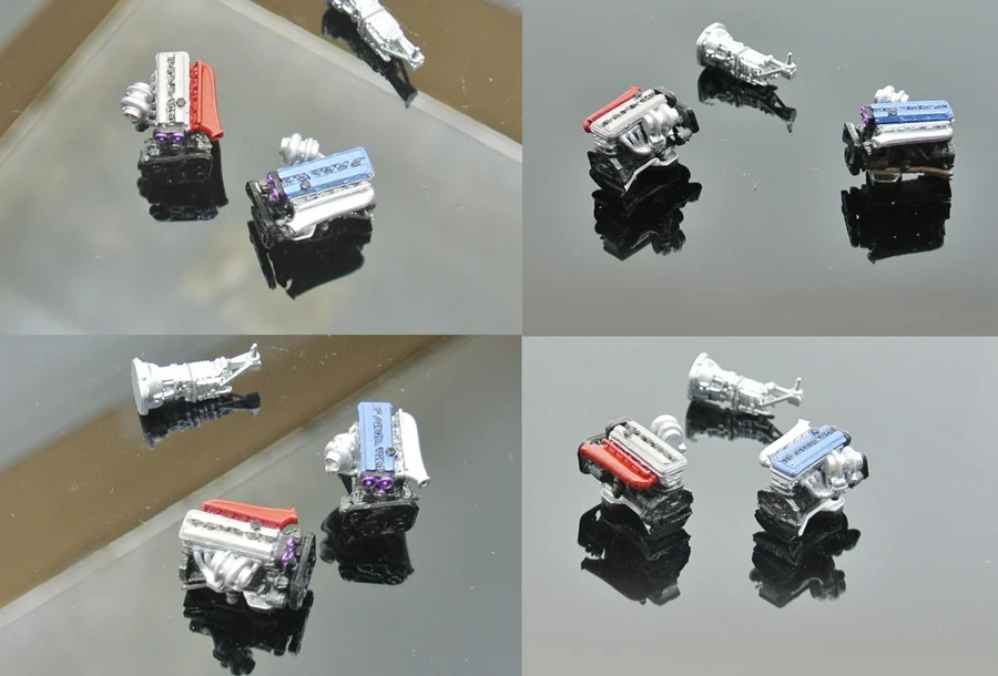1/64 1/43 supra 2JZ simulácia motora modelu auta garáž scény