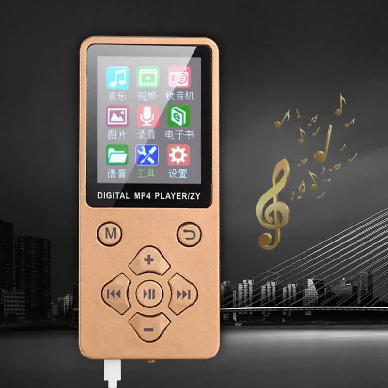 1,8-palcový TFT Displej, MP3 Prehrávač Proti Sklzu Tlačidlo Kontrola Batérie Prevádzkované s HiFi Kvalite Zvuku Hudobné Prehrávače MP3 Walkman