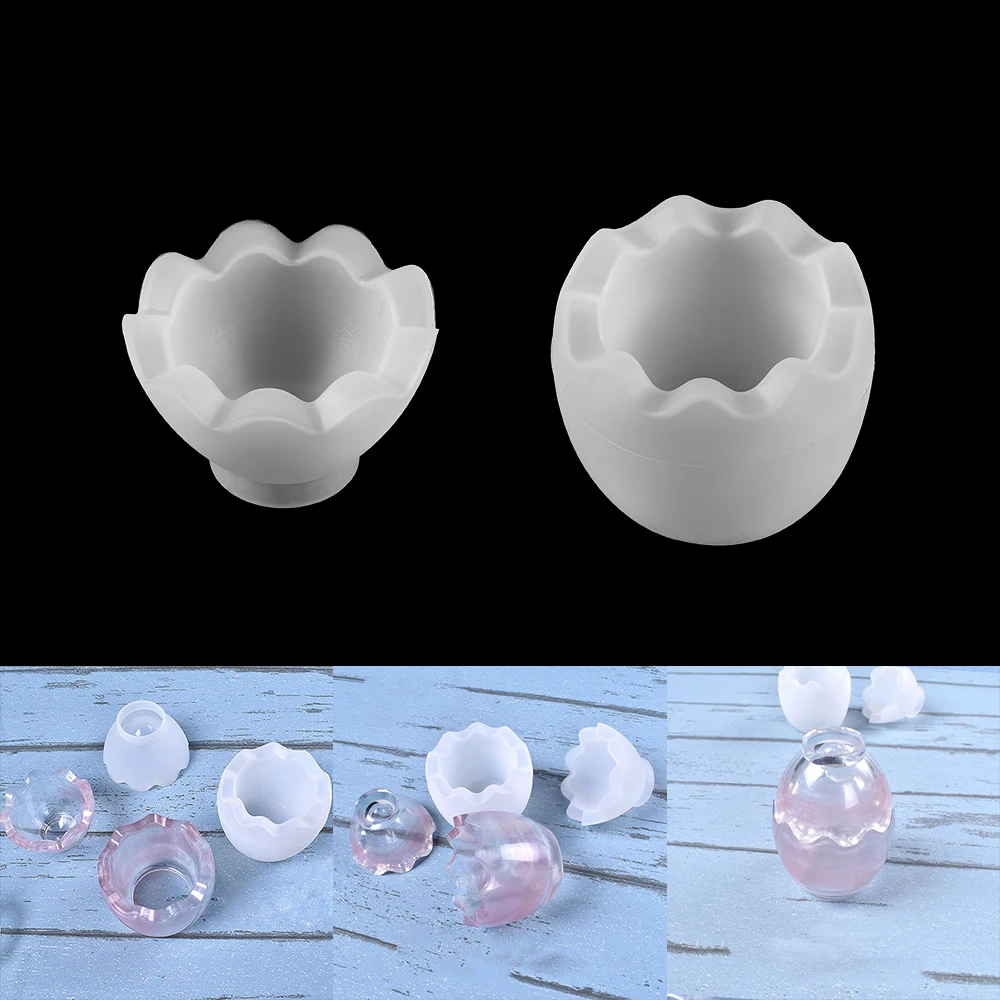 1 Nastavte Úložný Box Živice Silikónové Formy Na Šperky, Takže Vajcia Tvar Rezu Formy DIY Crystal Epoxidové UV Darčekovej krabičke, Šperky, Nástroje