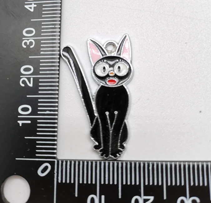 10 Ks Kreslených Mačka Kovové Prívesky DIY Šperky Čo Prívesky, Darčeky H-26