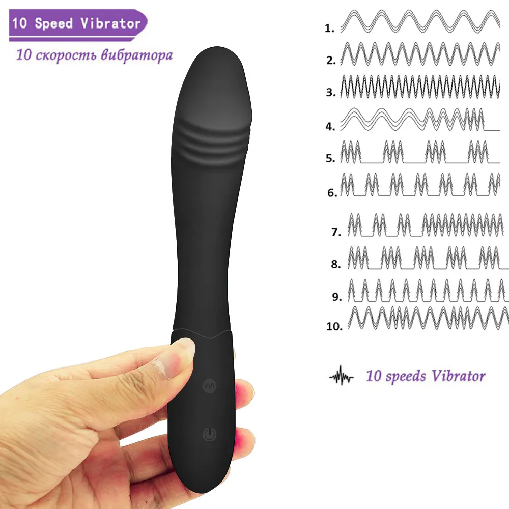 10 Rýchlosť Intímne Dildo Vibrátor G-Spot Masáž Klitorisu Sexuálne Hračky pre Ženy Pošvy Análny Vibrátor pre Mužov Penis Sex Shop