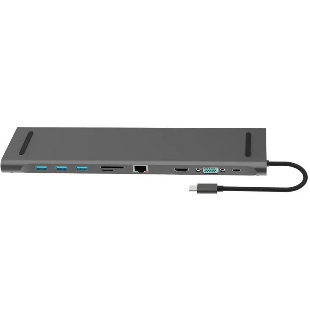 10 V 1, Multi USB, C ROZBOČOVAČ HDMI VGA USB Audio Adaptér Pre MacBook Typ C HUB Dokovacej Stanice Pre Notebook