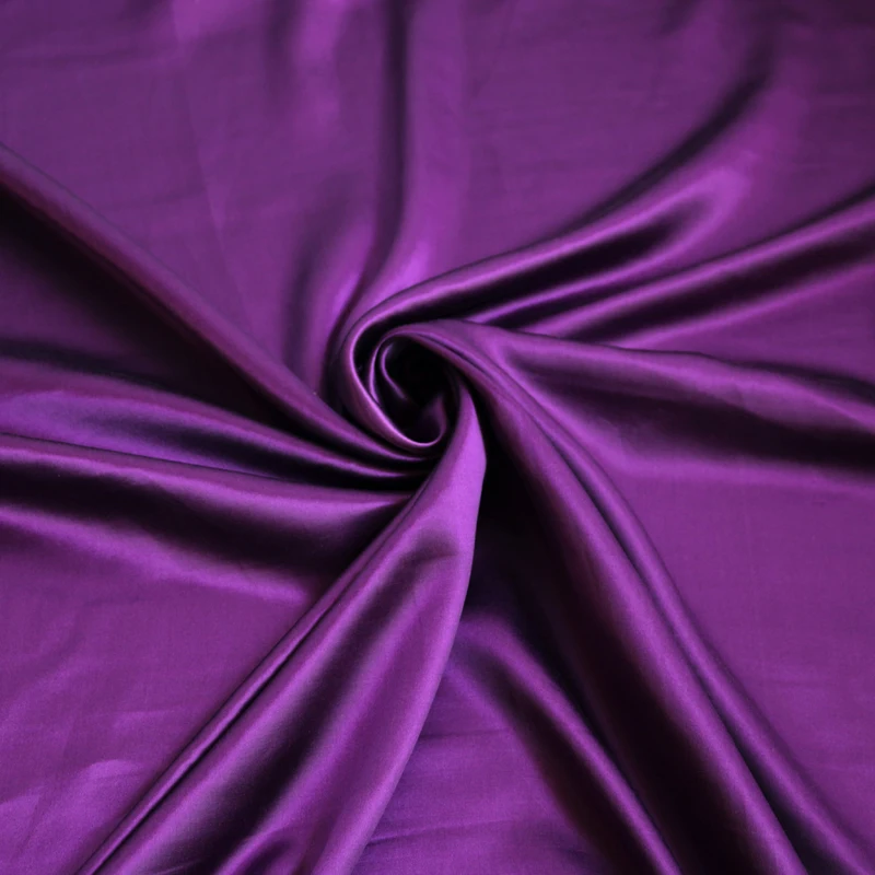 100 cm*133cm hodvábne šaty, košele, pyžamá textílie prírodnej bavlny hodvábny satén fialová