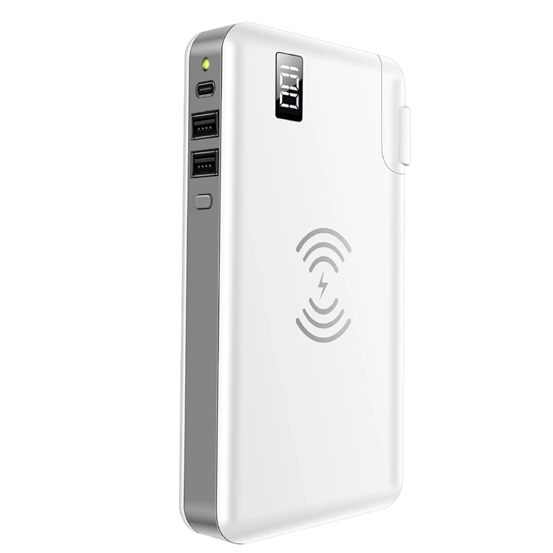 10000 MAh Power Bank LED Displej 15W Rýchle Nabíjanie Wireless Power Banky pre iPhone Samsung Externú Batériu NÁS PLUG