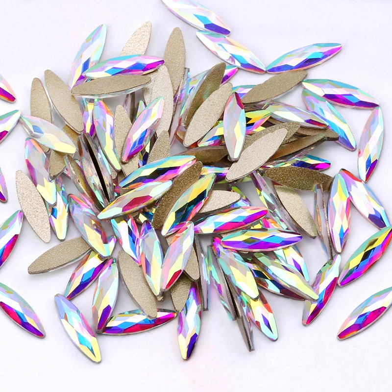100ks na Nechty, Kamienky Na Nechty Umenie Dekorácie Flitrami Kryštály Diamond 3D Kameň Príslušenstvo Pre Manikúru Decr