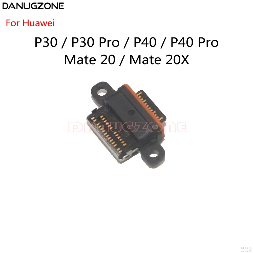100KS/Veľa Pre Huawei P30 P40 / P30 Pro / P40 PRO / Mate 20 20X USB Port Nabíjanie Jack Zástrčky Nabíjací Dock Konektor
