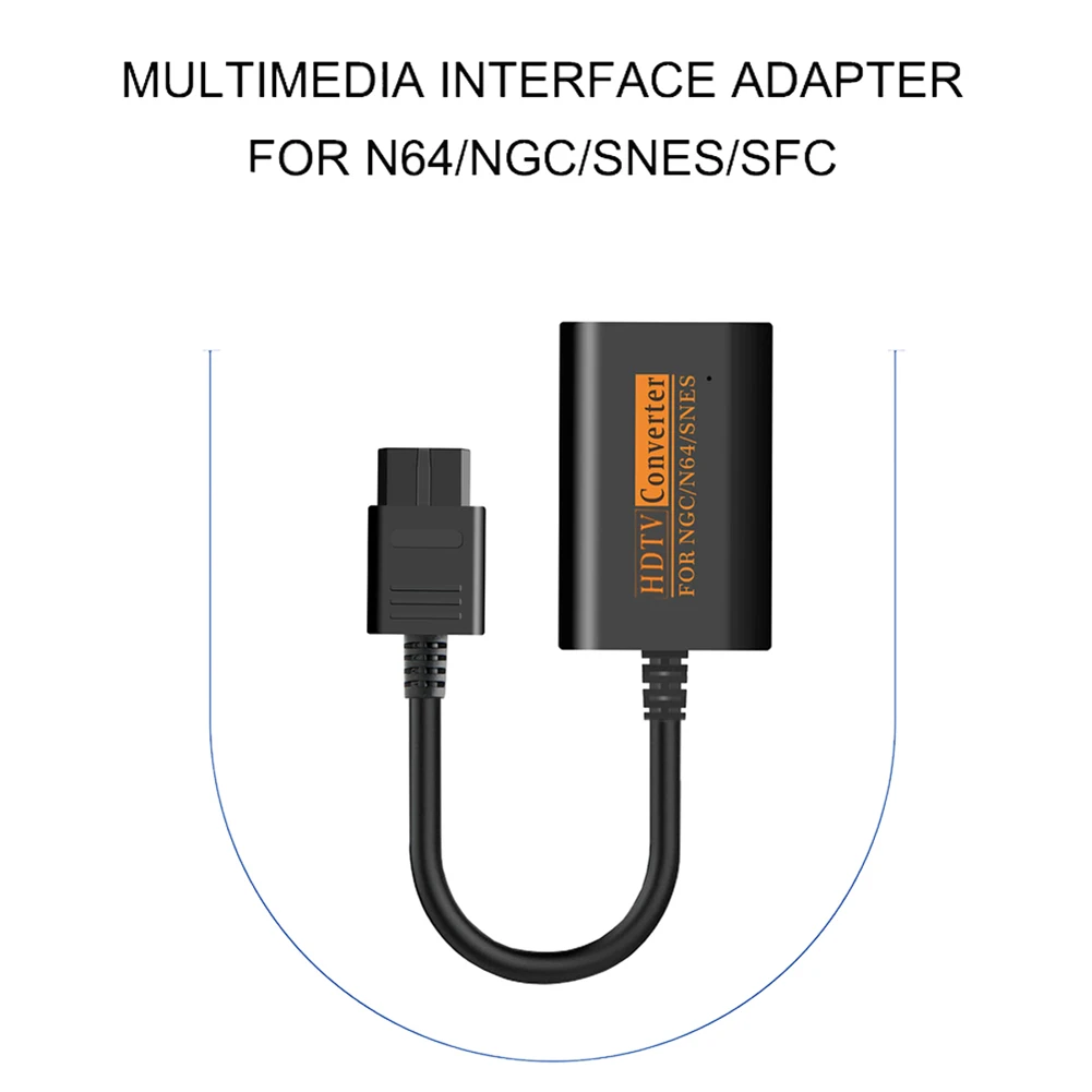 1080P kompatibilný s HDMI Adaptér Converter HD Kábel Pre Nintendo 64/SNES/NGC Konzoly Gamecube