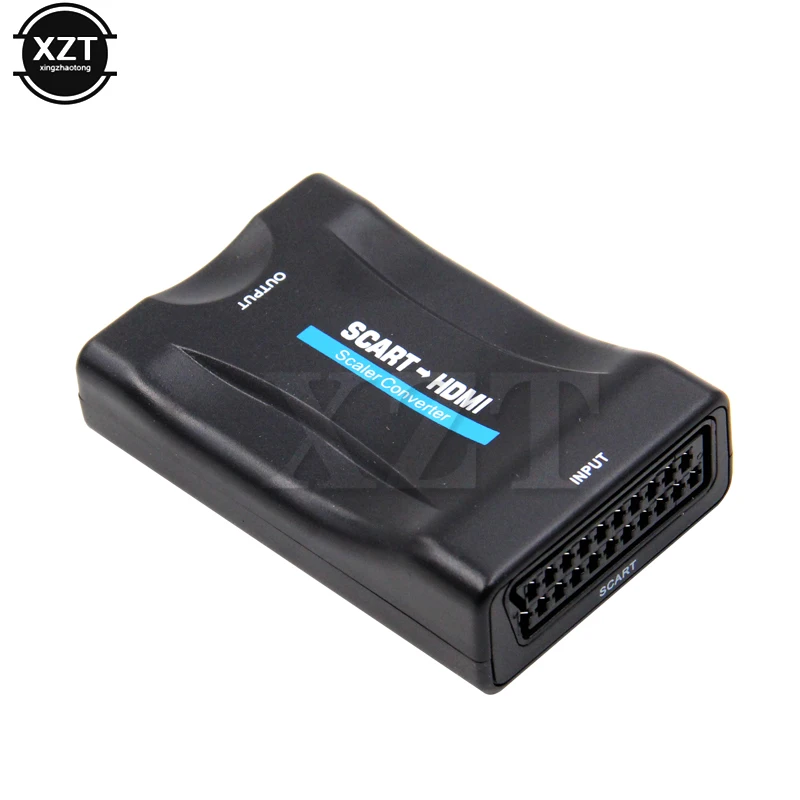 1080P Scart HDMI Konvertor Audio Video Upscale Adaptér HDMI SCART pre HDTV Sky Box STB HD TELEVÍZOR DVD s jednosmerný (DC) Kábel