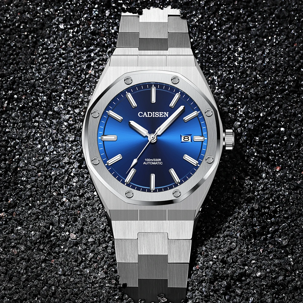 10bar NH35 Dive Watch CADISEN Módne Automatické Hodinky Muži Mechanické Hodinky Kalendár Svetelný Nehrdzavejúcej Ocele, Hodiniek Pánske 2020