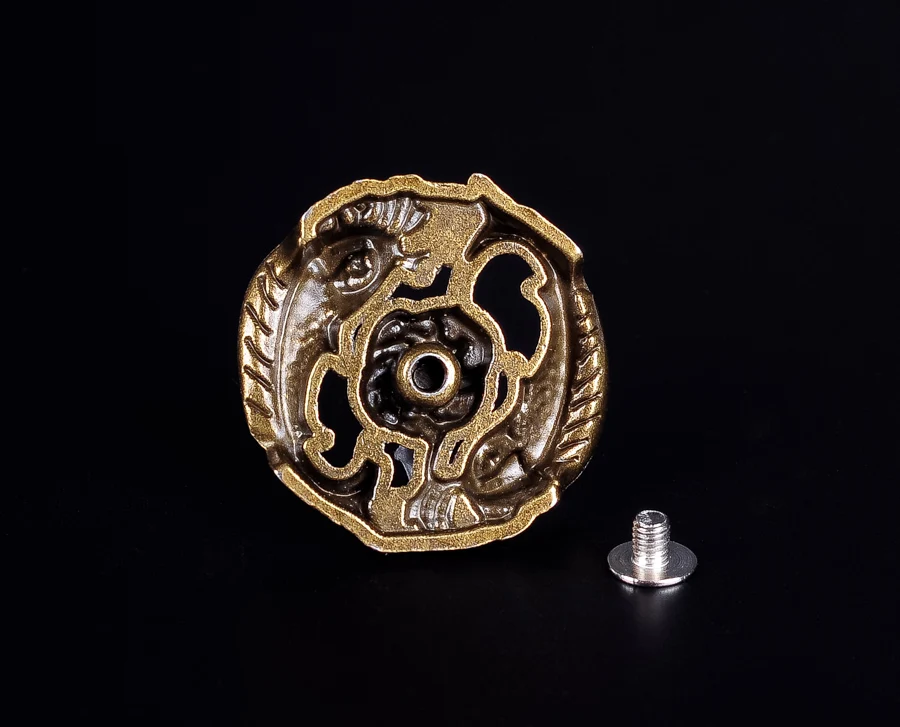 10PCS 30 MM Antique Brass Západnej Kaprovité Ryby Sedlo Remeselníci Conchos Skrutku Späť