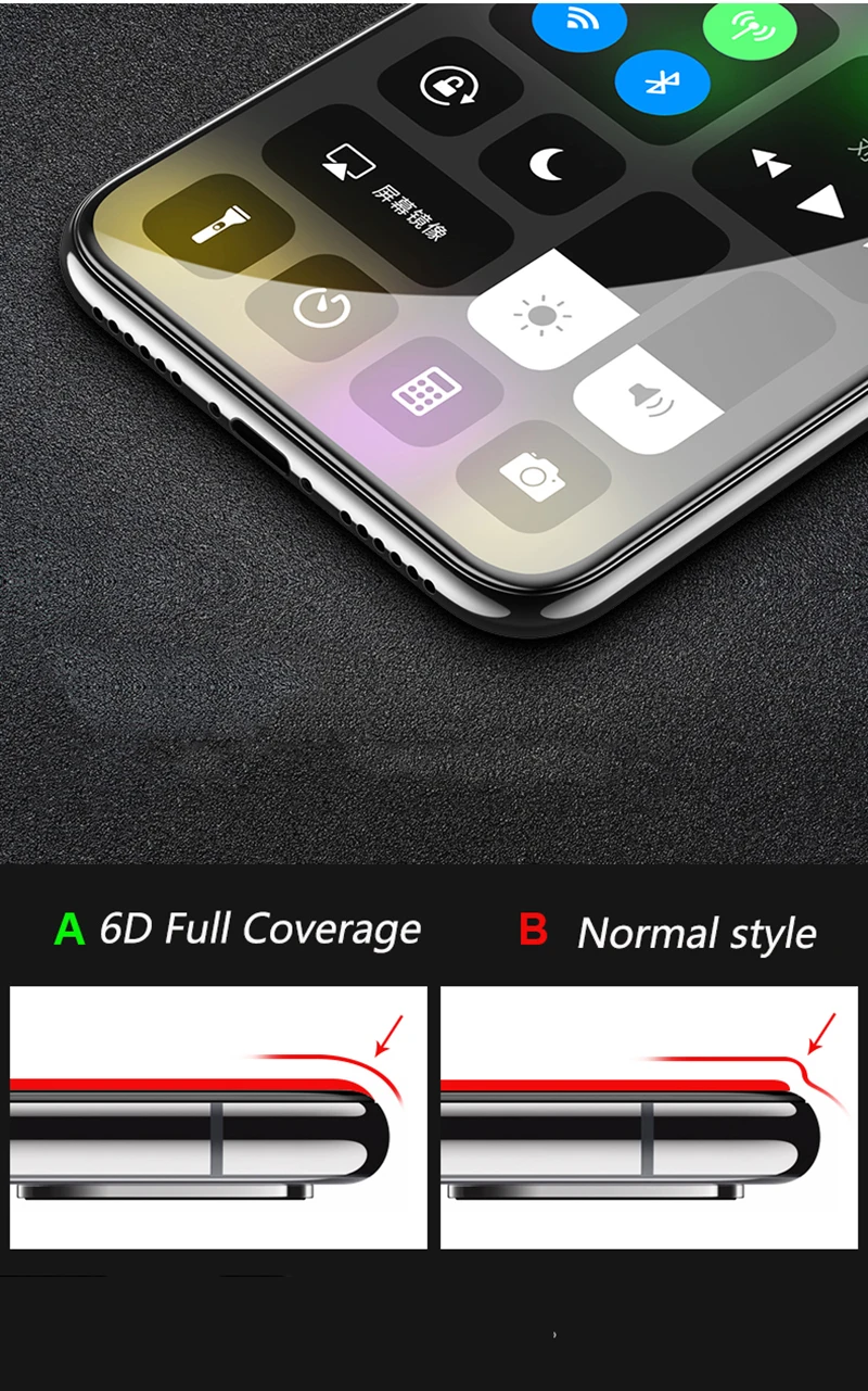 10pcs 6D Zakrivené Úplné Pokrytie Tvrdeného Skla Pre iPhone 12 Mini 11 Pro Max XS XR X 8 7 6 Plus SE 9H Tvrdosť Film Screen Protector