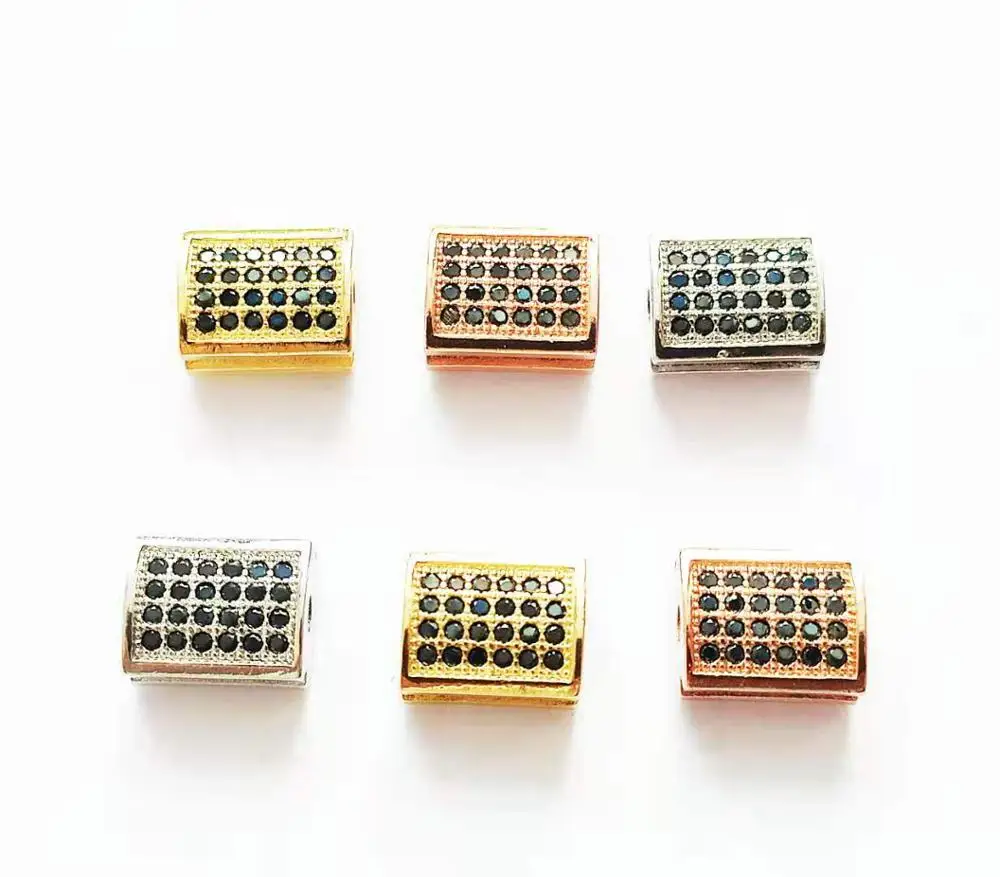 10pcs CZ perličiek dištančné pre ženy DIY šperky príslušenstvo S26