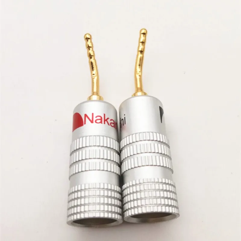 10Pcs/množstvo 2 mm Banánových medi Pozlátené Nakamichi Reproduktor Anjel drôt Skrutky Lock konektor pin typ audio zosilňovač plug