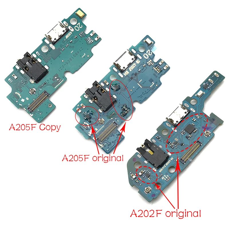 10Pcs，USB Nabíjací Port Rada Flex Kábel Konektor Diely Pre Samsung Galaxy A20 A205F A205 A202F A202 Mikrofón Modul