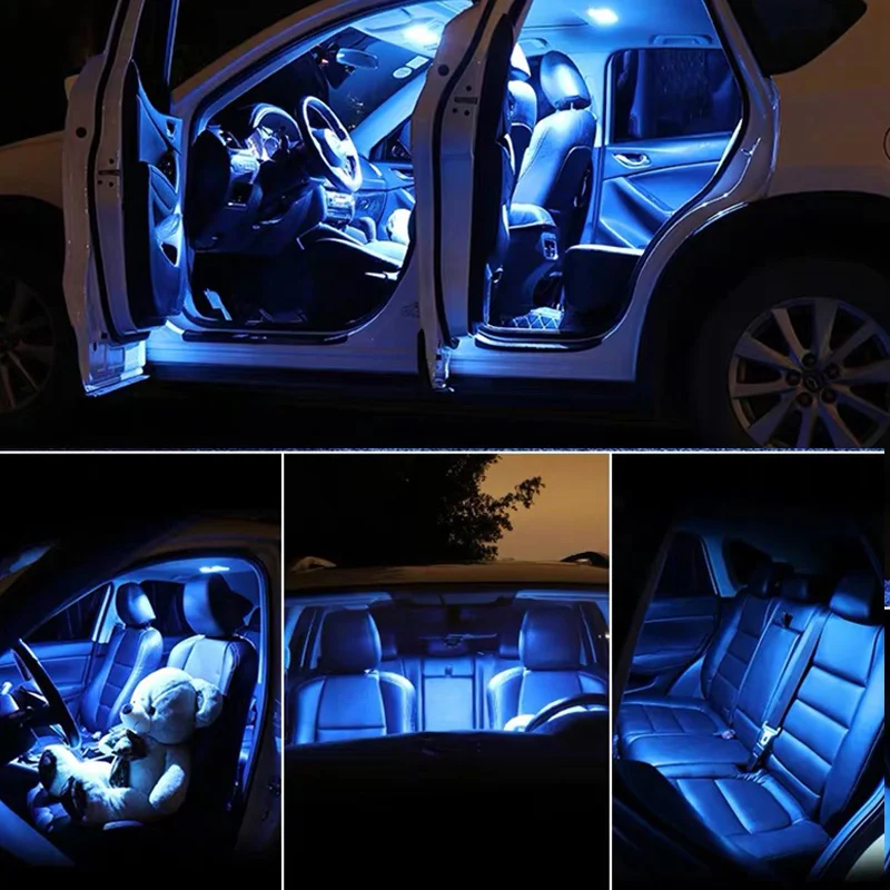 10x Biela, Canbus LED Žiarovky Interiéru Auta Pre 2019 2020 Kia Sportage Mapu Rukavice Box batožinového priestoru Cargo Licencia Žiarovka 12V Auto Svetlo, Tak