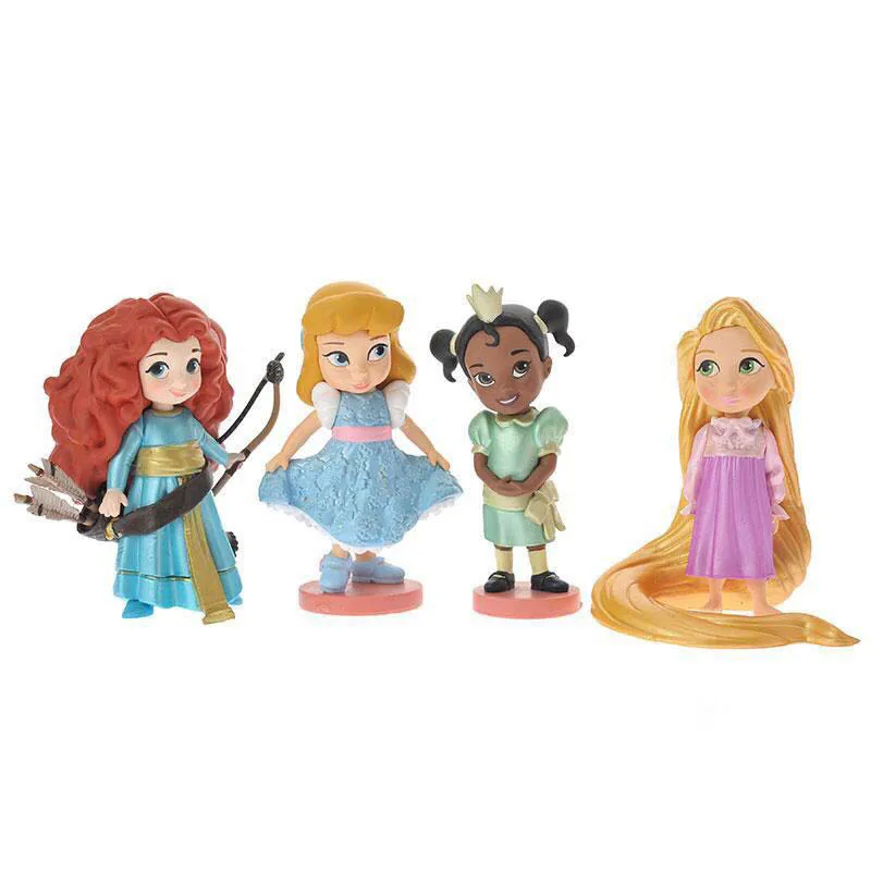 11 Pc/set Disney Princezná Akcie Obrázok Hračky Q Posket Rapunzel Belle Popoluška Alice Snow White Ariel PVC Model Kolekcie Darček