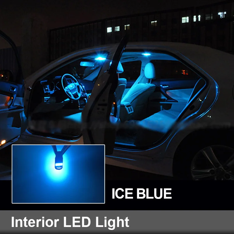 11pcs Biele Auto Príslušenstvo Canbus LED Interiér Mapu Dome Strešné Svetlá Auta Pre Mazda 2 Rokov 2007-Zrkadlo na líčenie špz Lampa