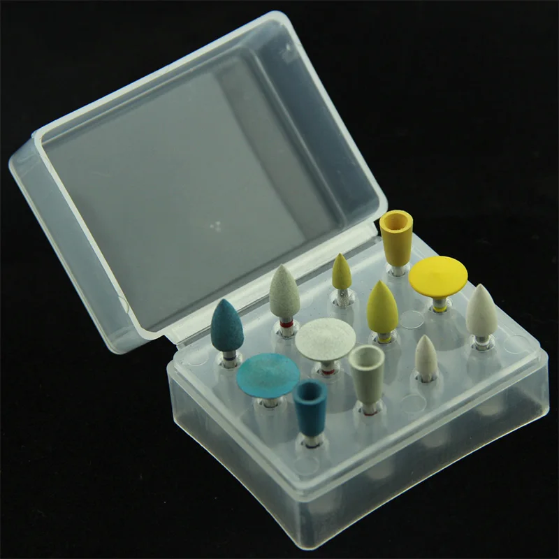 12 kusov v zubnom laboratóriu leštiace nástroje Diamond Parkiet RA pre Zirconia / Z-max Diamond Leštenie