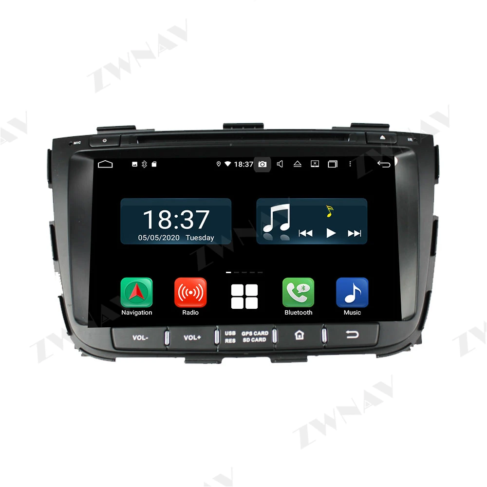 128GB Bezdrôtový Carplay Android 10.0 Obrazovke Prehrávač Pre KIA SORENTO 2012 2013 Auta GPS Auto Audio Rádio Stereo Hlava Jednotky