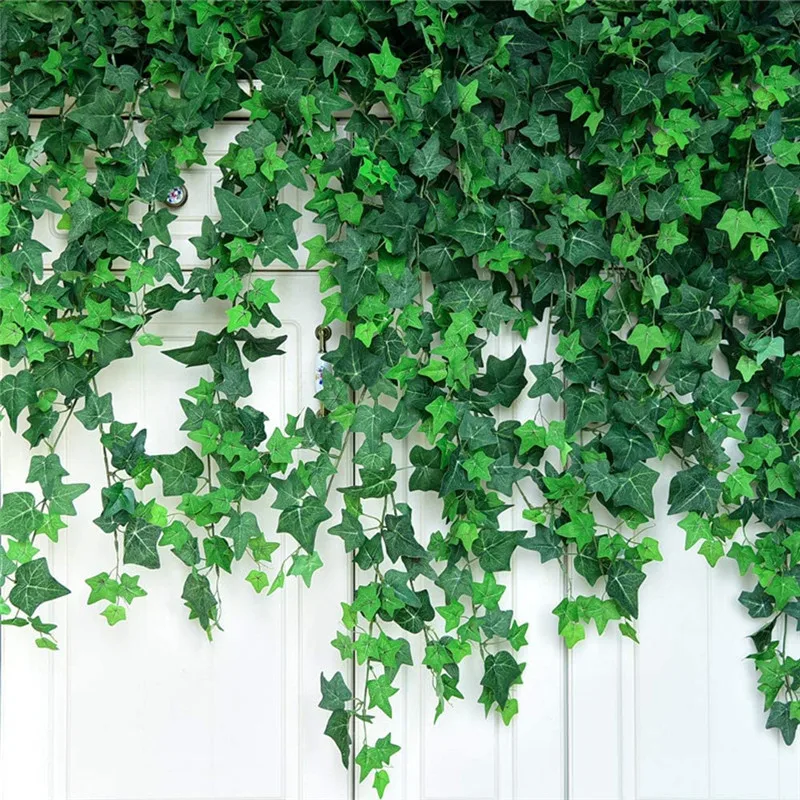 12pcs 6.6 ft Umelé Rastliny Zeleného Hodvábu Visí Ivy Leaf Garland Rastlín Domova Domáce Dekorácie Príslušenstvo pre Svadobné Party
