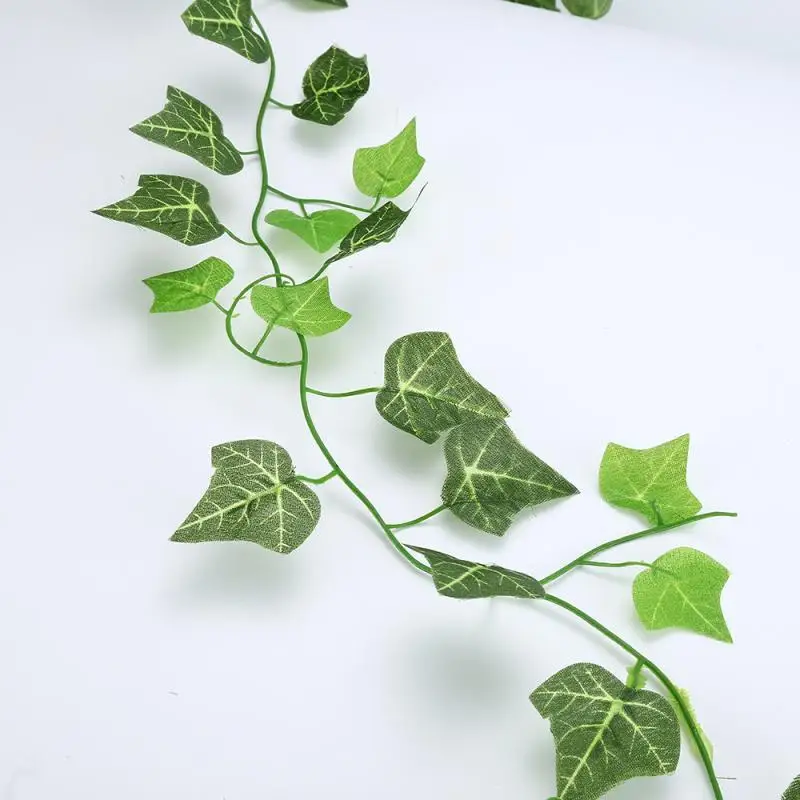 12pcs Visí Zelená Listová Garland Ivy Viniča Lístie Plastové Falošné Rastliny Umelé Strana navrhne Svadobné Záhrada Domáce Dekorácie