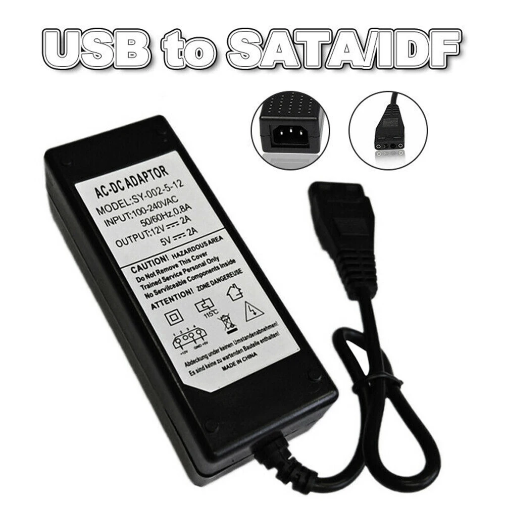 12V/5V 2A USB ak IDE/SATA Napájania Adaptér Pevný Disk/HDD/CD-ROM AC DC