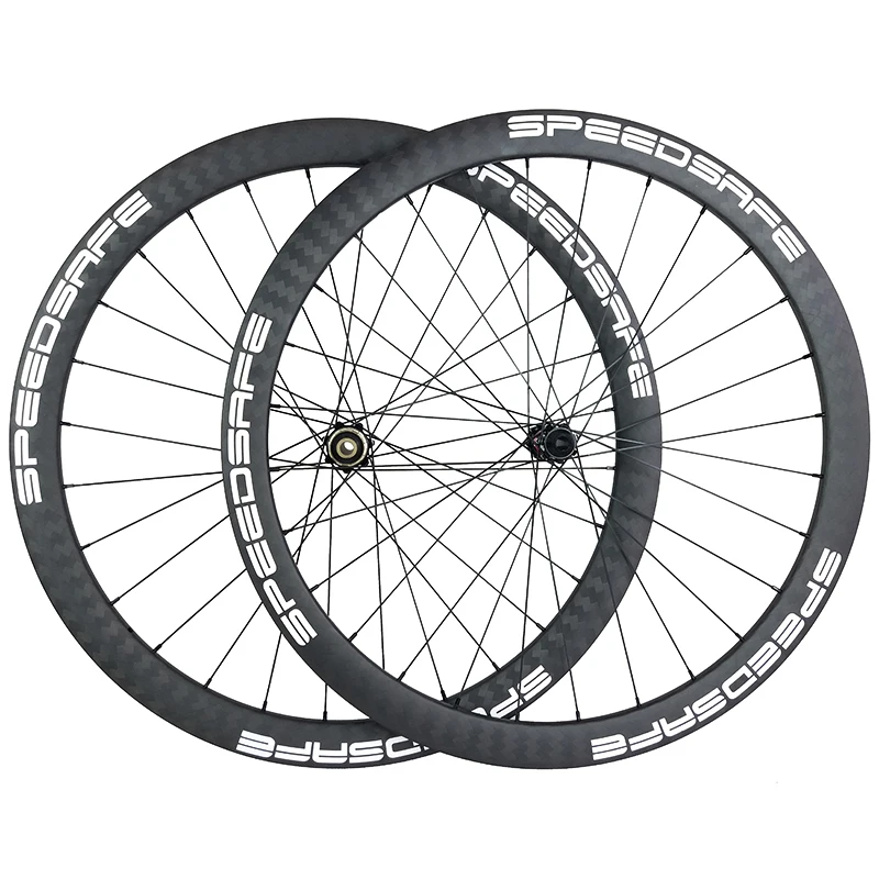 1340g 700 c 42mm asymetrický road disk uhlíka kolesá 24H clincher bezdušové Novatec D411SB-CL D412SB-CL Cyklokros časti bicyklov
