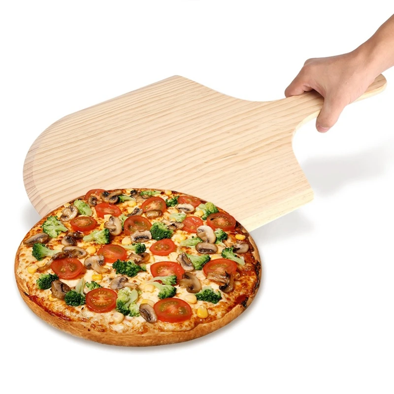 14 Palce Prírodné Drevené Pizza Podnos, Tanier Charcuterie Rada Pizzu Stierky Lopatu Pádlo Pečenie Pečenie Pizze a Chleba Zásobník Pizza