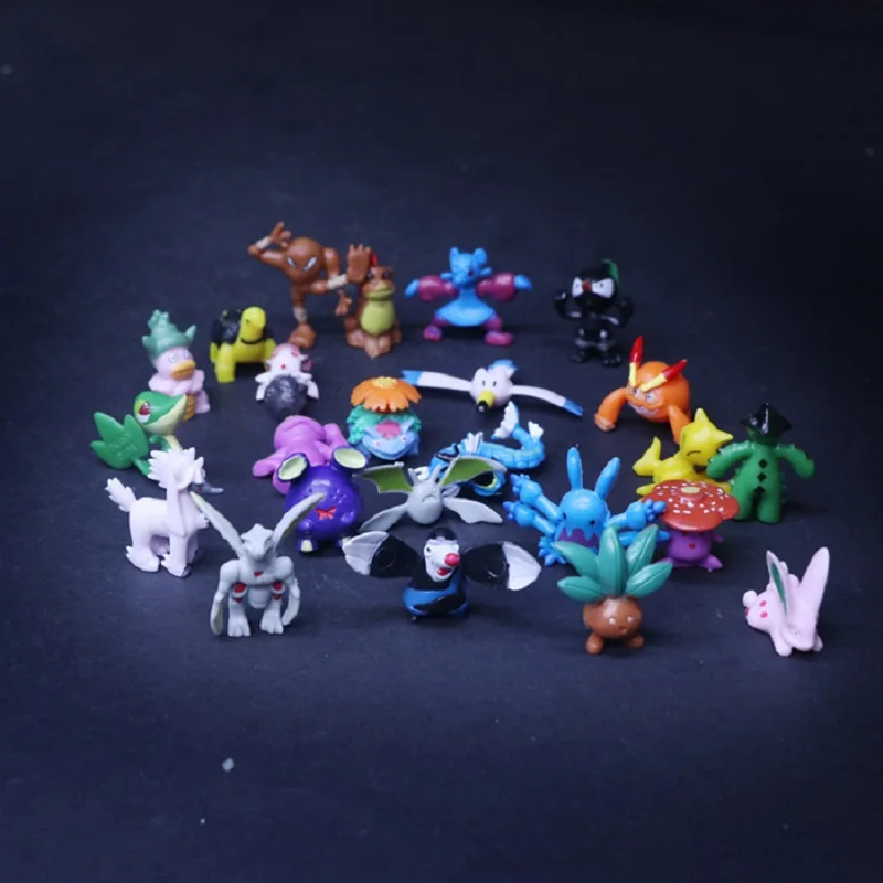 144Pcs Rôznych Štýlov Pokemon Údaje Model Kolekcie 2-3 cm Pokémon Pikachu Anime Obrázok Hračky, Bábiky Dieťa Darček k Narodeninám