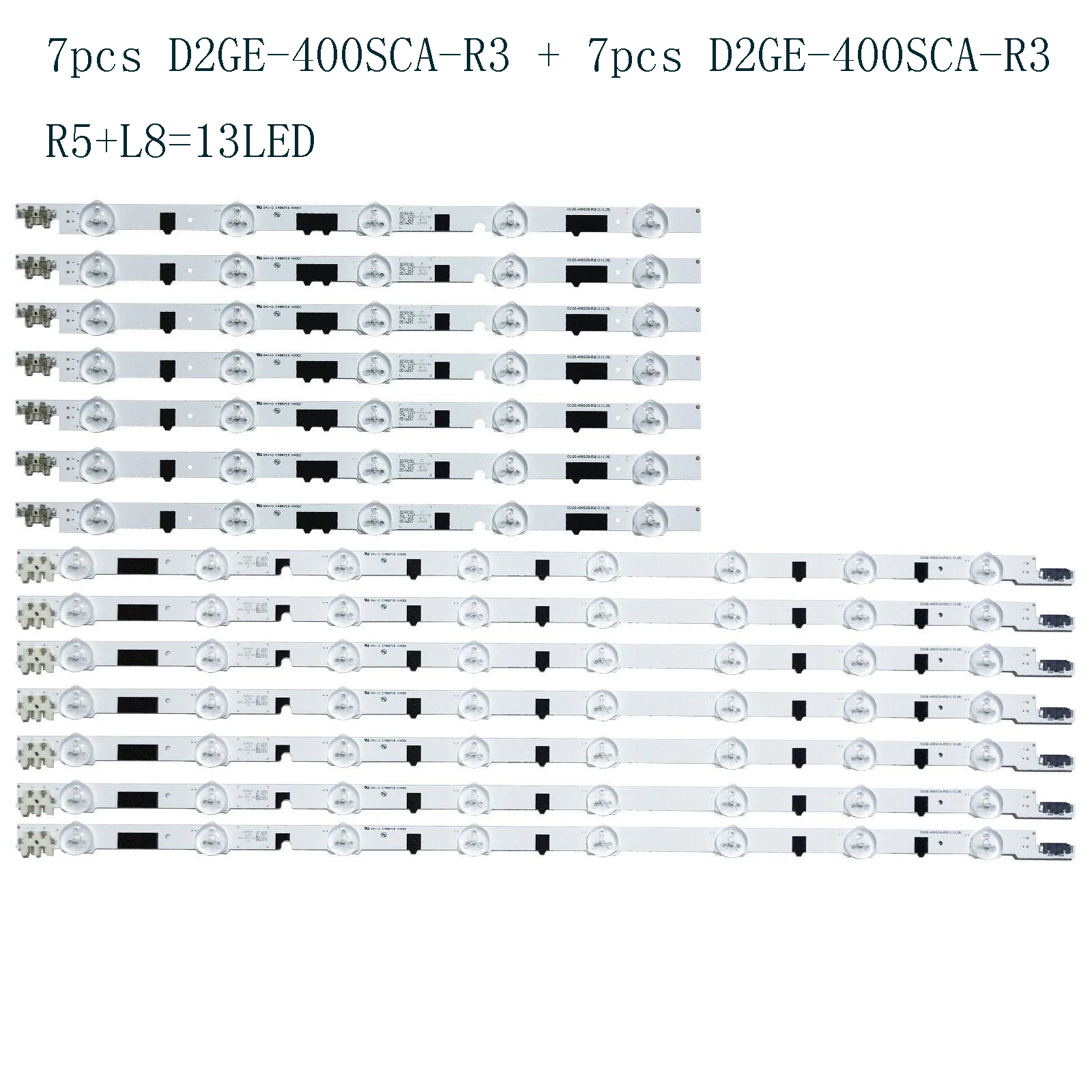 14pcs nové originálne LED pásy Obvody D2GE-400SCA-R3 D2GE-400SCb-R3 PRE UA40F5000ARXXR 2013SVS40F L8/R5