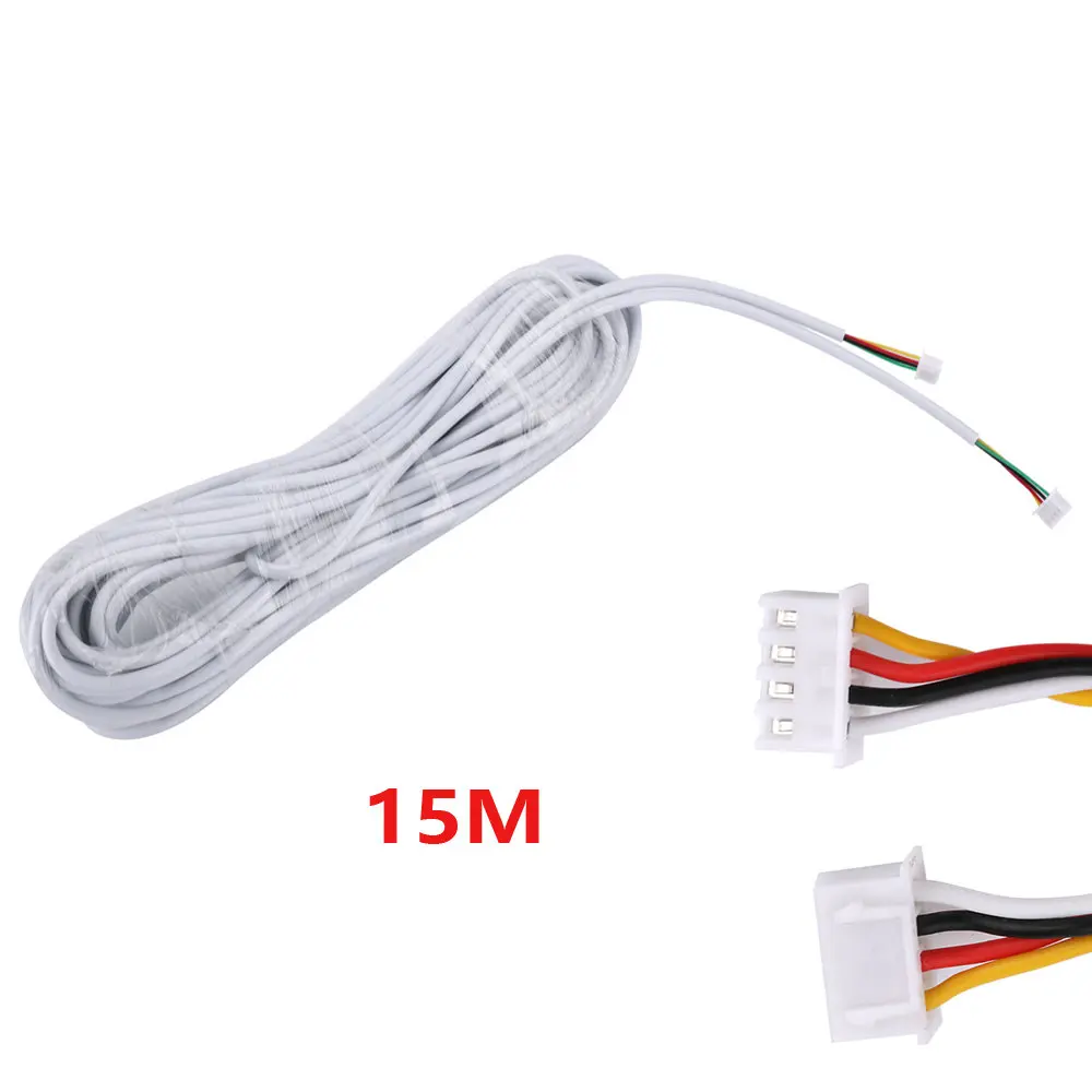 15M 2.54*4P 4 drôt, kábel pre video interkom Farebné Video Dvere, Telefón, zvonček káblové Komunikačný kábel