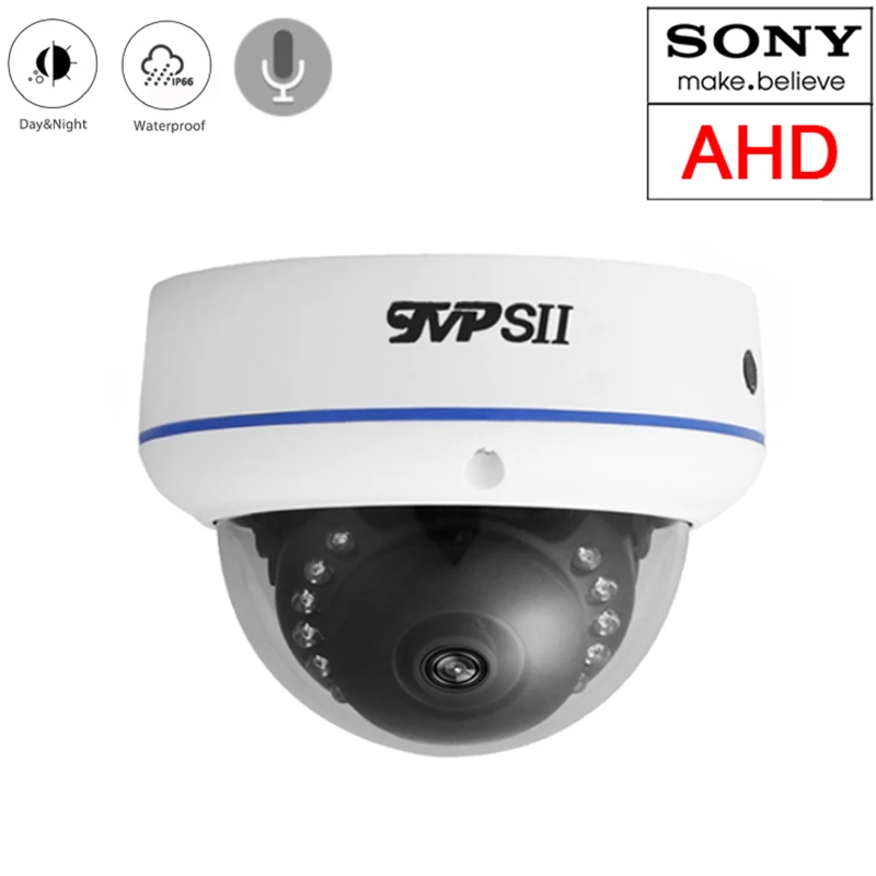 15pcs Infračervené Led diódy 4K 8mp,5mp,4MP,2MP Krytý nevýbušnom Biele Kovové Audio Dome Hemispher Dohľadu AHD CCTV Kamery