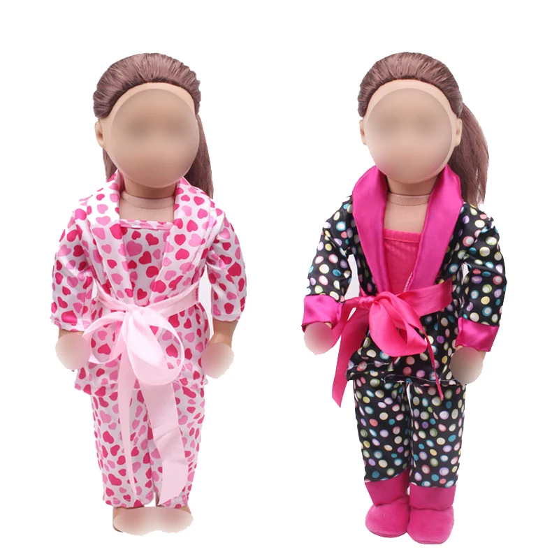 18-palcové Dievčatá bábiky posteľná bielizeň Čiernej tlače pyžamo + posteľ deka + očná maska Americký new born oblečenie vhodné 43 cm baby príslušenstvo c304