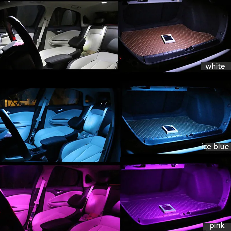 19Pcs Canbus LED Interiéru Vozidla Svetla Kit Pre BMW 5 F10 Série 2010+k550i 535i 528i M5 Mapa/Dome Cesta batožinového priestoru, Osvetlenie, Dvere, Svetlá