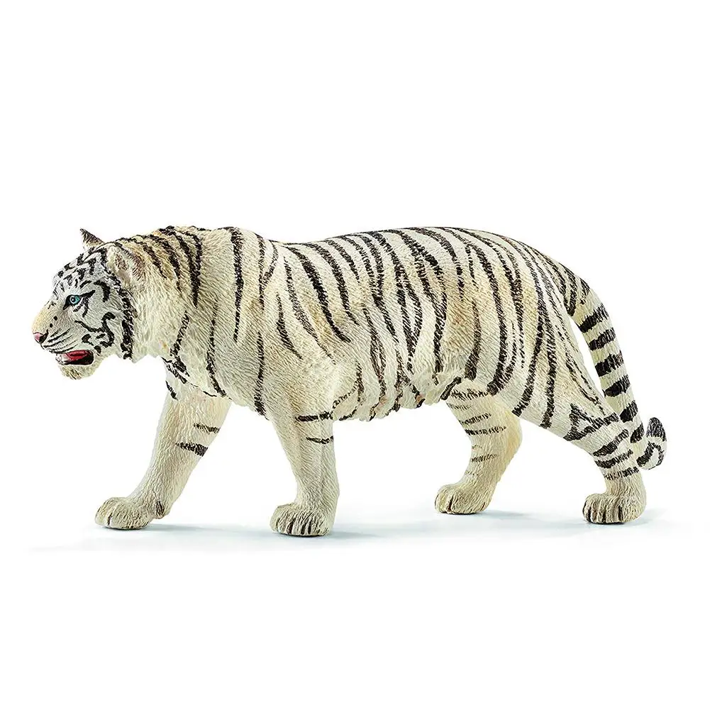 1PC 6.2 cm/15.8 cm Biely Tiger Divoký Život Figúrky, Hračky PVC Model Akcie Zvieracích Postáv Zbierky Dar, Hračky Pre Deti 14731