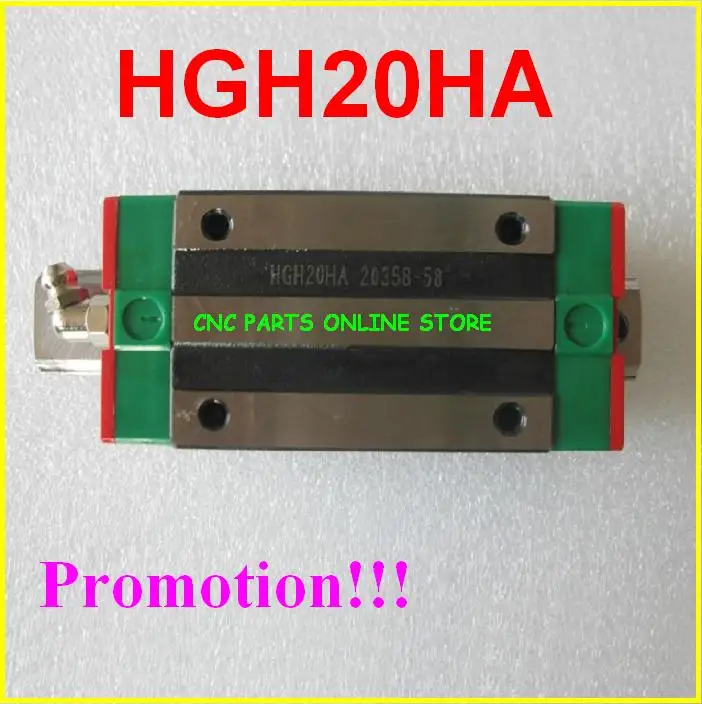 1PC HIWIN lineárne sprievodca blok HGH20HA Pôvodné HIWIN Lineárne Sprievodca HIWIN lineárne Koľajnice