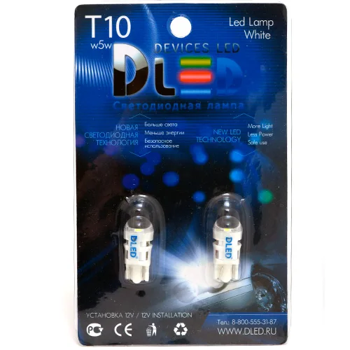 1pcs LED Auto Lampa T10 - W5W - 3W 1 SMD 3030 Biela