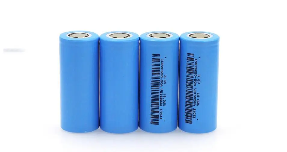 1PCS LiitoKala 26650 lítiová batéria, 3,7 V 5000mAh, 26650 nabíjateľnú batériu, 26650-50A vhodné pre baterky, modrá.