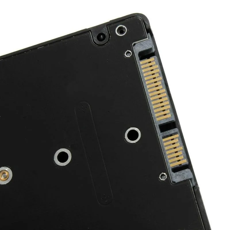 1Pcs NGFF SSD 2,5 SATA Karty Adaptéra Prípade Black Metal Prípade M. 2 Sata Adaptér B tlačidlo Zásuvka 2 M. 2 Pripojte pracovnej Plochy Notebooku