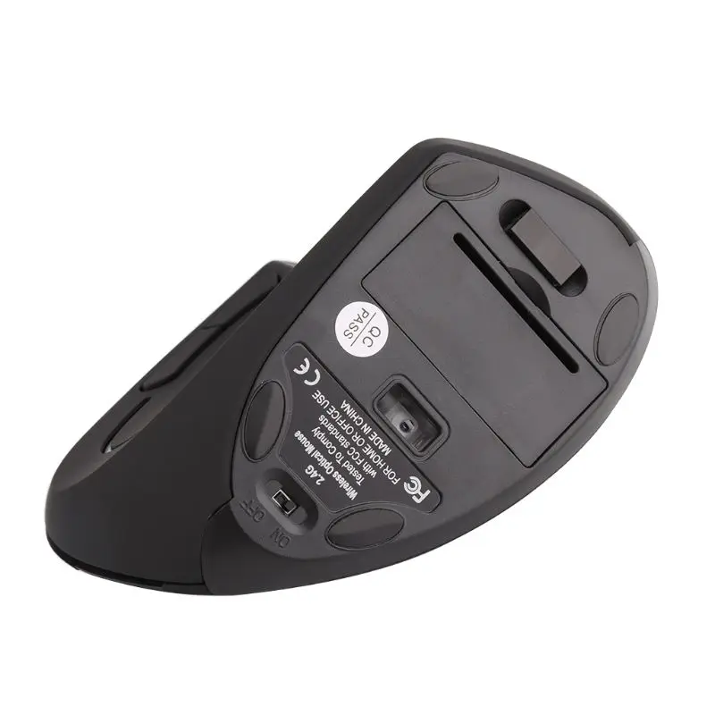 2.4 G Ergonomické Vertikálne Bezdrôtová Optická Zápästie Uzdravenie USB Myši Na Notebook PC qiang