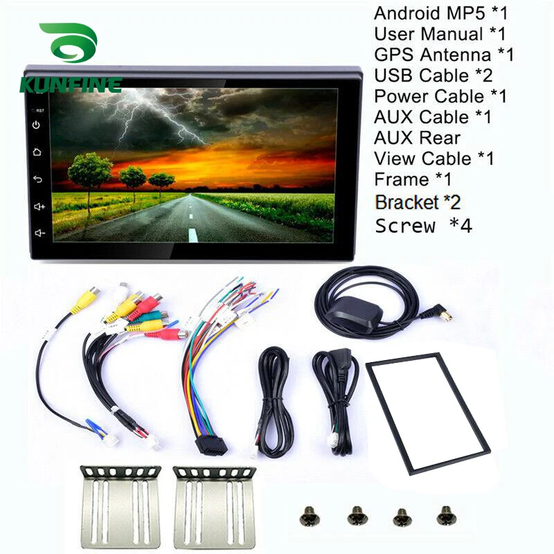 2 Din 2GB RAM, 32GB ROM Android 8.1 7 Palcový Auto rádio, Prehrávač Videa Univerzálny auto Stereo GPS MAPY Pre Toyota, Nissan Suzuki ISO