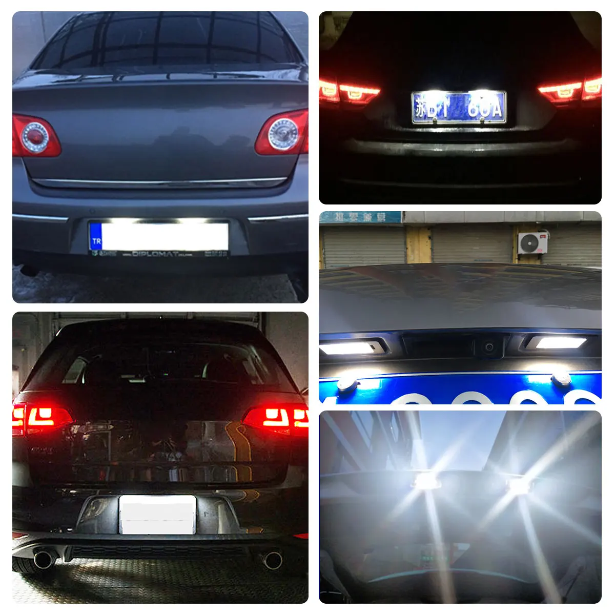 2 ks 18 Počet LED špz Svetlo Lampy 3B5998026 na VW Passat B5.5 Caddy Golf MK3 Transporter T5, T6 Touran Jetta Syncro