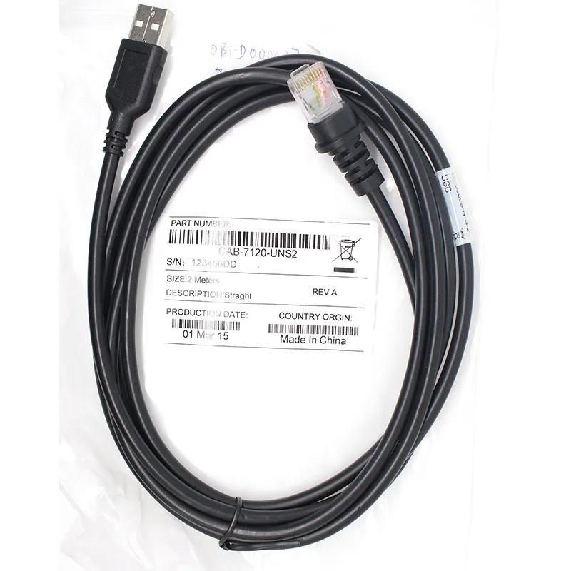 2 KS/1lot HON-MARK 2M USB, RJ45 Kábel Usb Pre Honeywell Metrologic MS9540 MS9520 MS7120 MS5145 Čiarových kódov