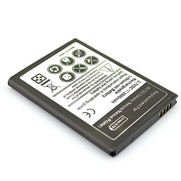 2 ks 2000mah Náhradná Bateria pre Samsung Galaxy Nexus Prime i9250 GT-i9250 Moble Telefónu, Batérie Batérie