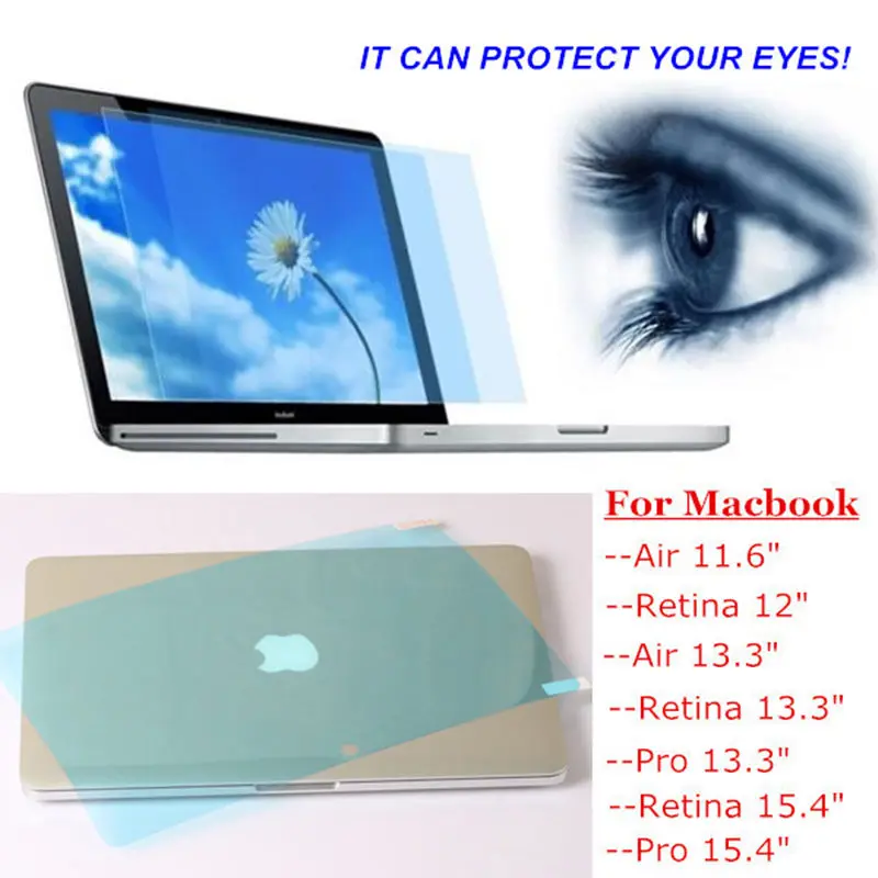 2 KS Anti modré svetlo na Obrazovku Film Stráže Pre Macbook Air 13 A1466 Pre Mac book Air 13.3 Ochrana Očí protector